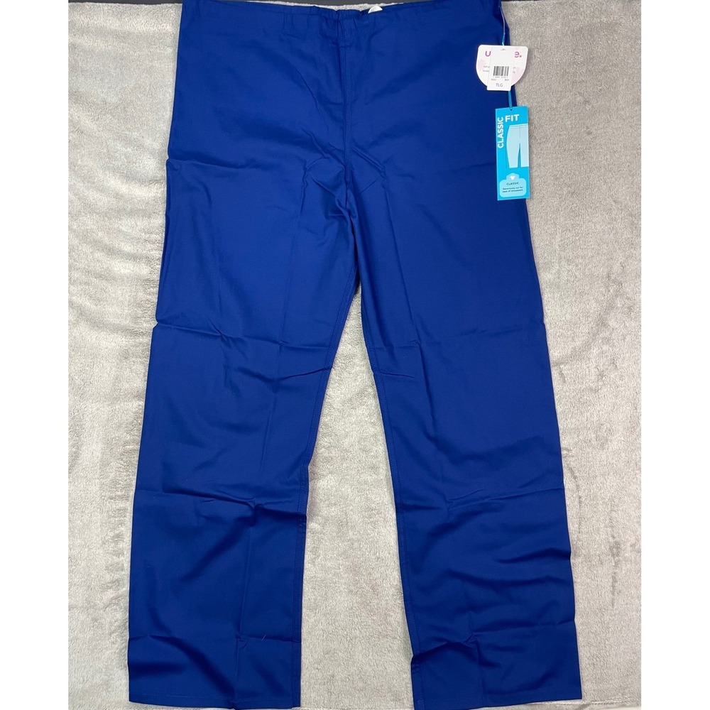 Urbane Scrubs Pants Tall Large TLG Royal Blue Classic Fit NWT New Medical